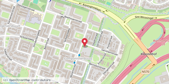 Een kaart met de locatie van Restaurant Balkan