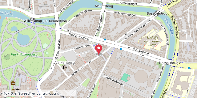 Een kaart met de locatie van Restaurant De Pepermolen