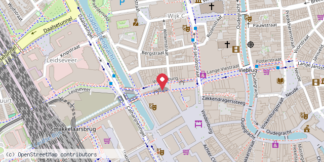 Een kaart met de locatie van Restaurant Paradijs
