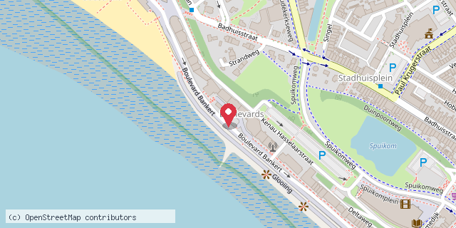 Een kaart met de locatie van Brasserie-Restaurant De Bourgondier