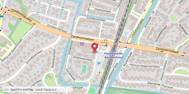 Een kaart met de locatie van Restaurant Asian Delights