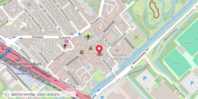 Een kaart met de locatie van Restaurant De Strooper