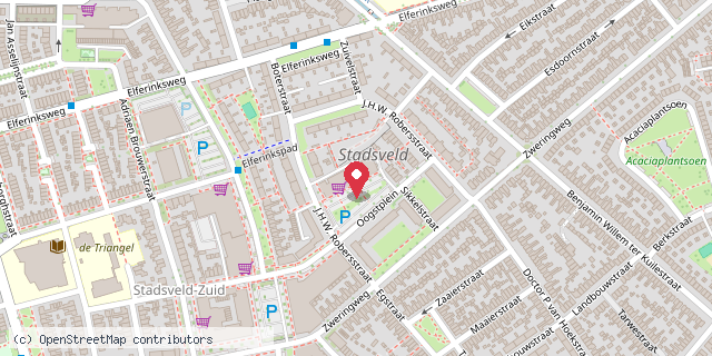 Een kaart met de locatie van Restaurant Lange Muur