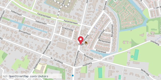 Een kaart met de locatie van Bistro De Landbouw