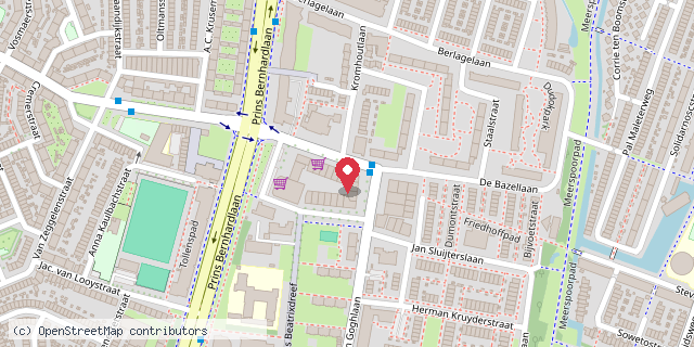 Een kaart met de locatie van Restaurant Sakkara