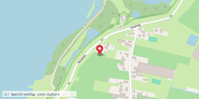 Een kaart met de locatie van Theehuis Fluitenkruid