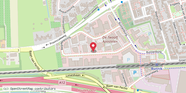 Een kaart met de locatie van Restaurant Max Food BV