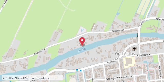 Een kaart met de locatie van Boerderij De Kat in de Wilg