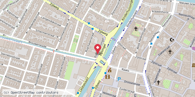 Een kaart met de locatie van Eetcafe Patronaat