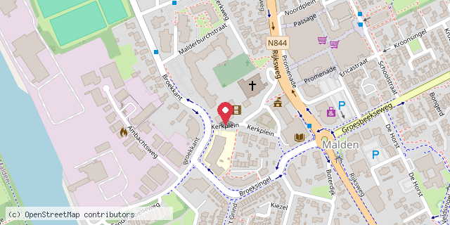 Een kaart met de locatie van Enoteca Da Noi