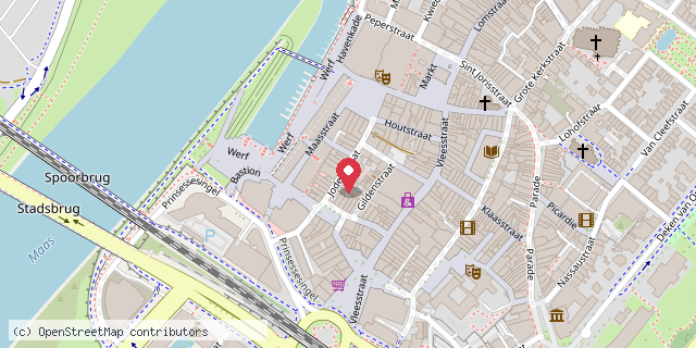 Een kaart met de locatie van Eethuis Tante Toer