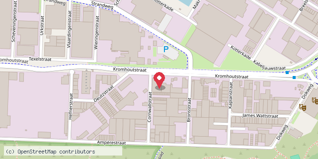 Een kaart met de locatie van Restaurant wok four you